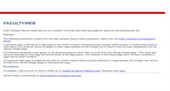 Desktop Screenshot of facultyweb.cortland.edu