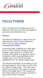 Mobile Screenshot of facultyweb.cortland.edu