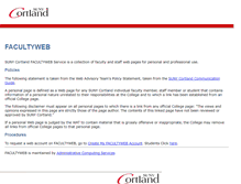 Tablet Screenshot of facultyweb.cortland.edu