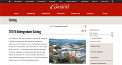 Desktop Screenshot of catalog.cortland.edu