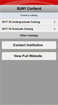 Mobile Screenshot of catalog.cortland.edu