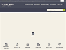 Tablet Screenshot of cortland.org