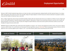 Tablet Screenshot of jobs.cortland.edu